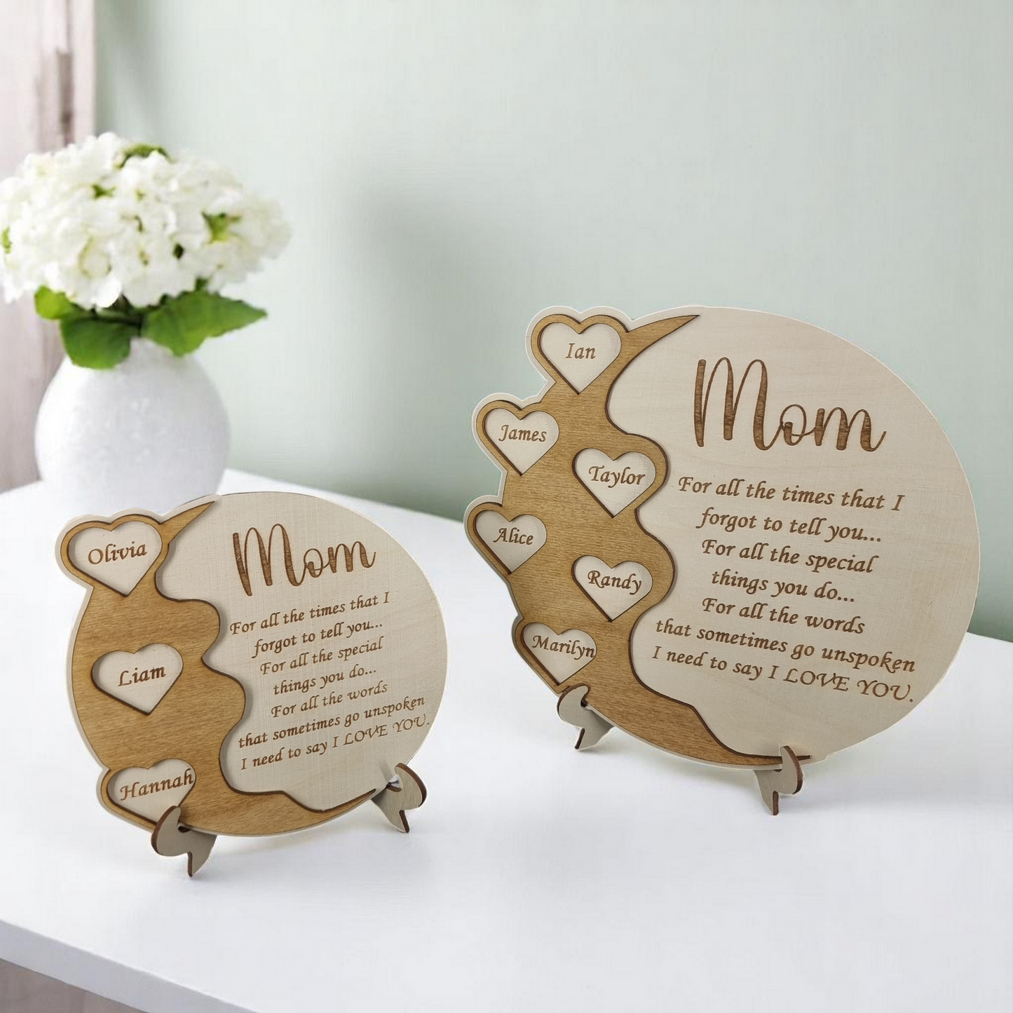 Custom Mother's Day Wooden Plaque