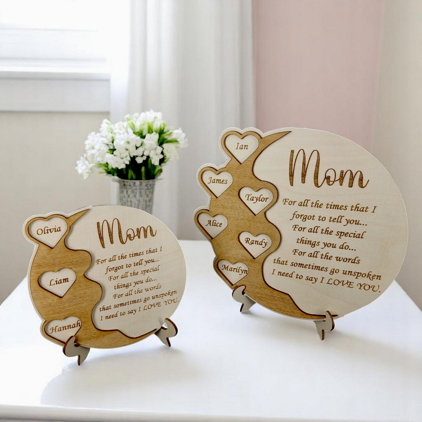 Custom Mother's Day Wooden Plaque