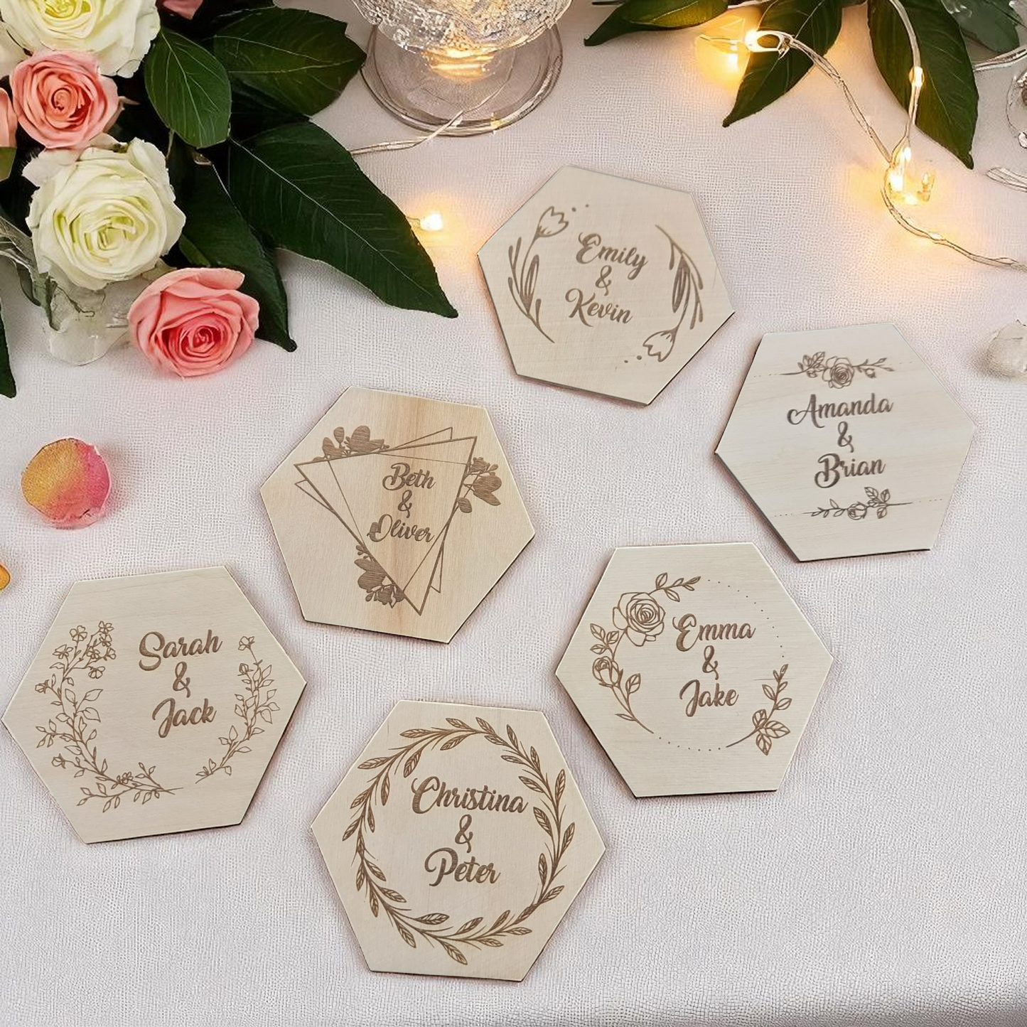 Custom Wedding Coasters – Personalized Wedding Decor