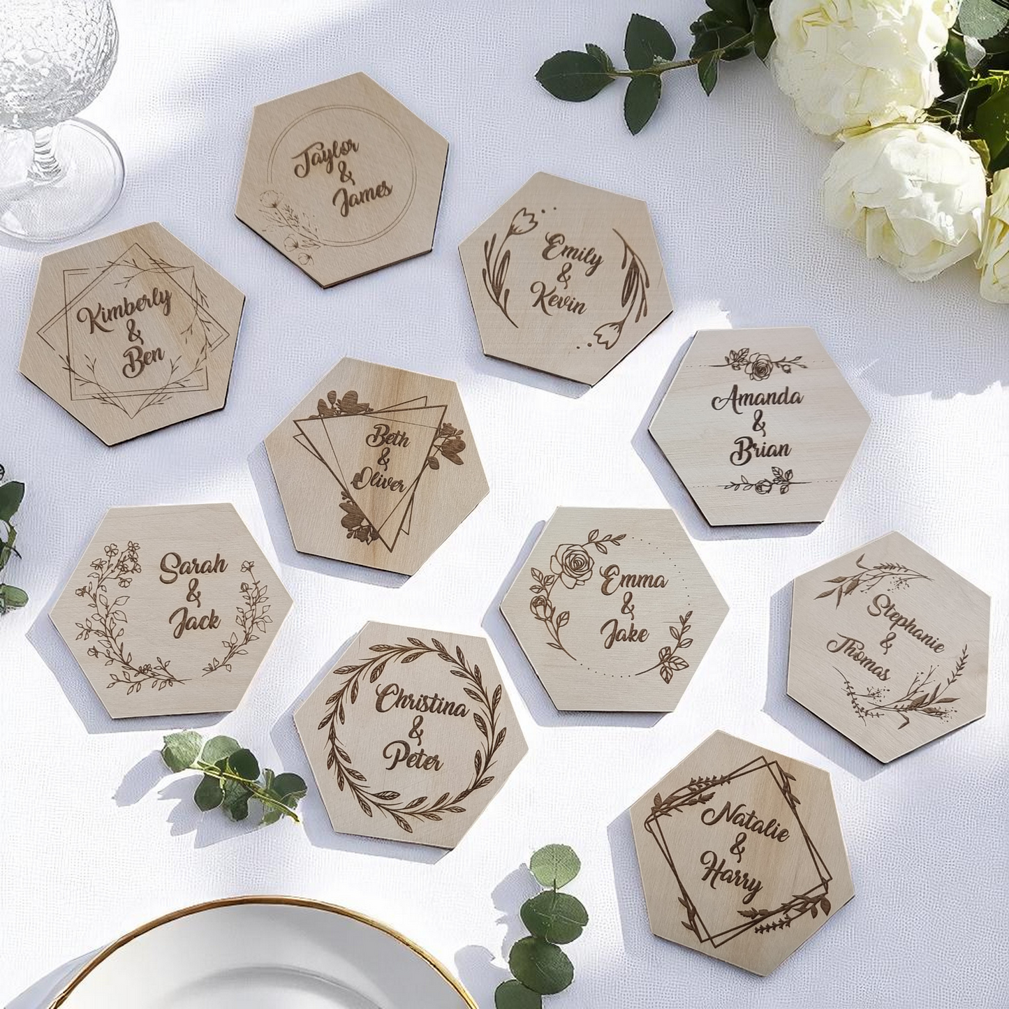Custom Wedding Coasters – Personalized Wedding Decor