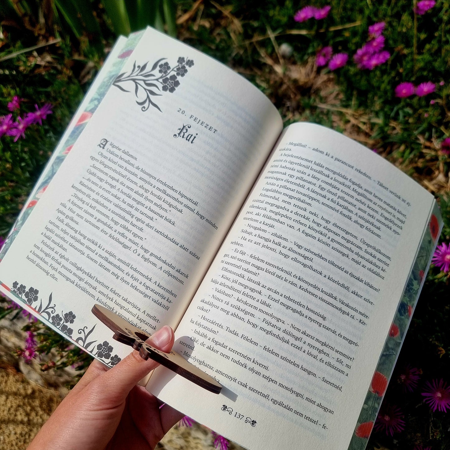 Personalized Moth Page Holder & Custom Wooden Bookmark Set
