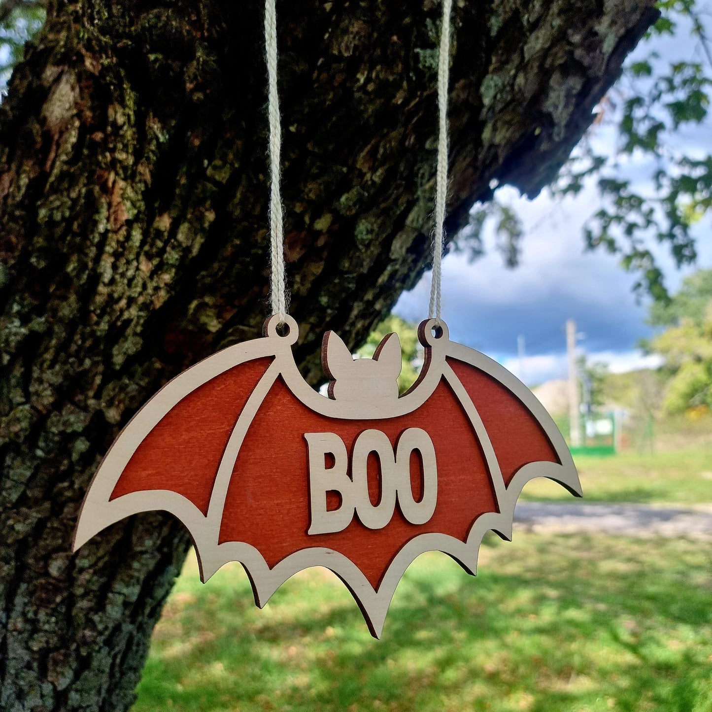 Boo Bat Halloween Door Hanger
