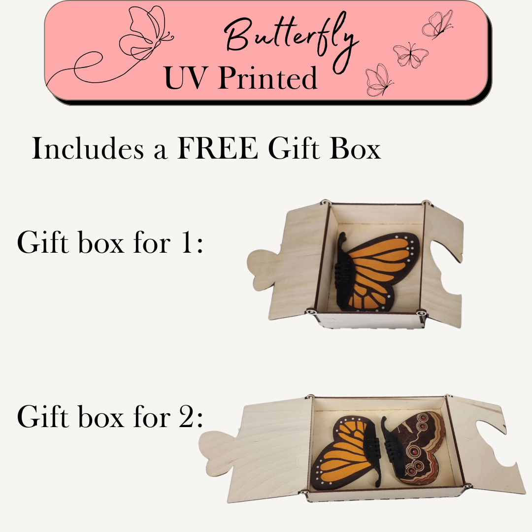 UV Printed Butterflies