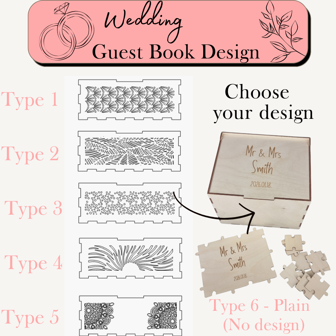 Wedding Guest book, Jigsaw Puzzle