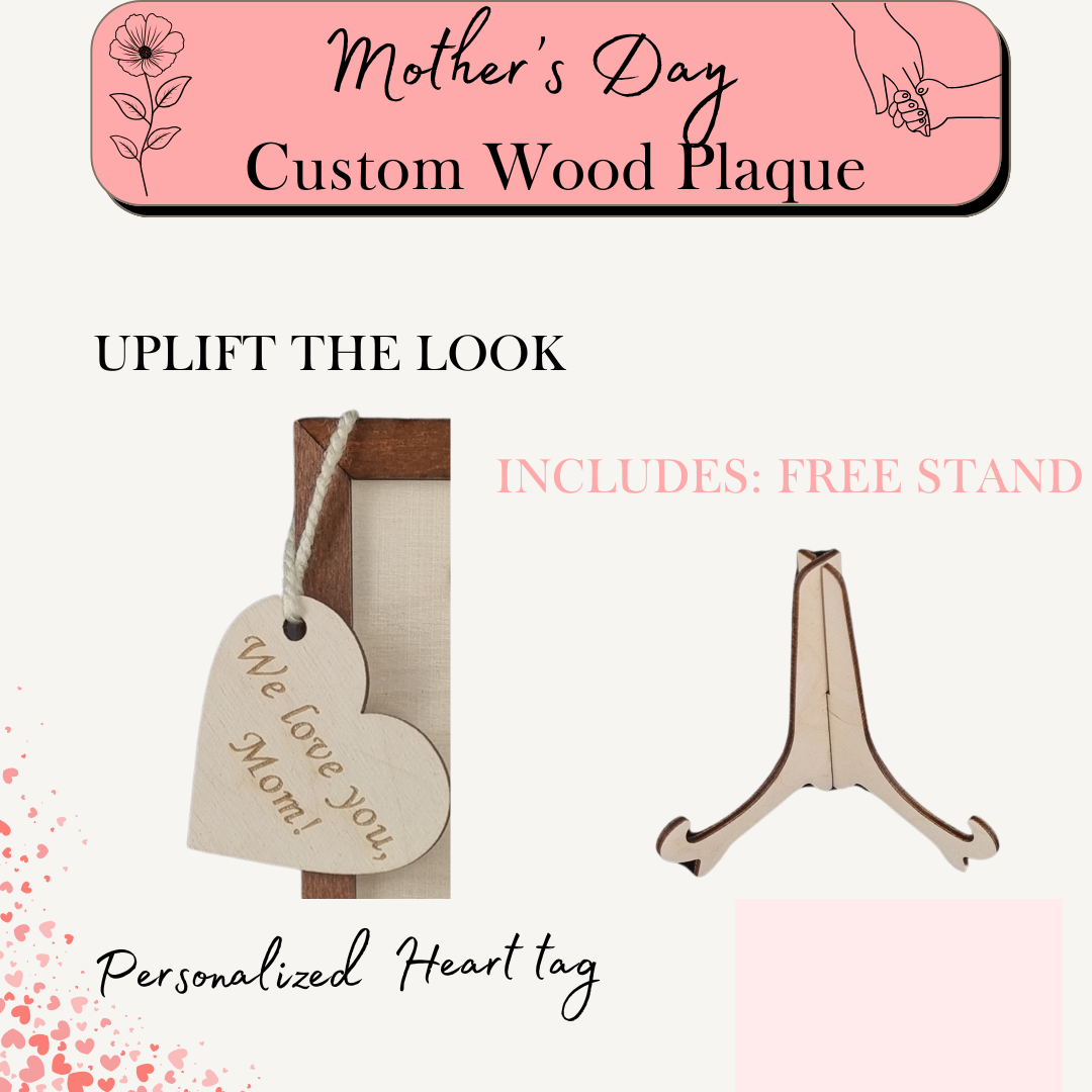 Custom Mother's Day Wooden Plaque