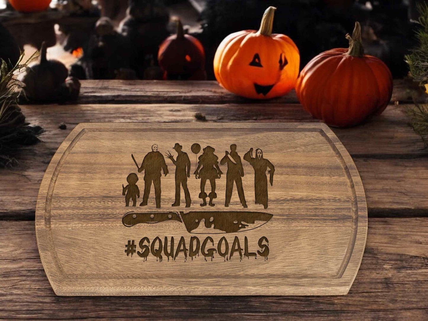 Funny Halloween Cutting Board - Halloween Spooky Party Decor - Horror Decor Gift