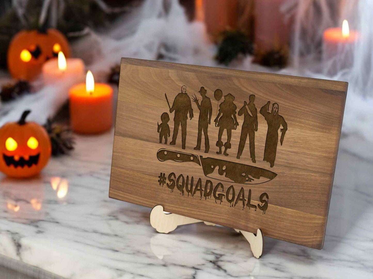 Funny Halloween Cutting Board - Halloween Spooky Party Decor - Horror Decor Gift
