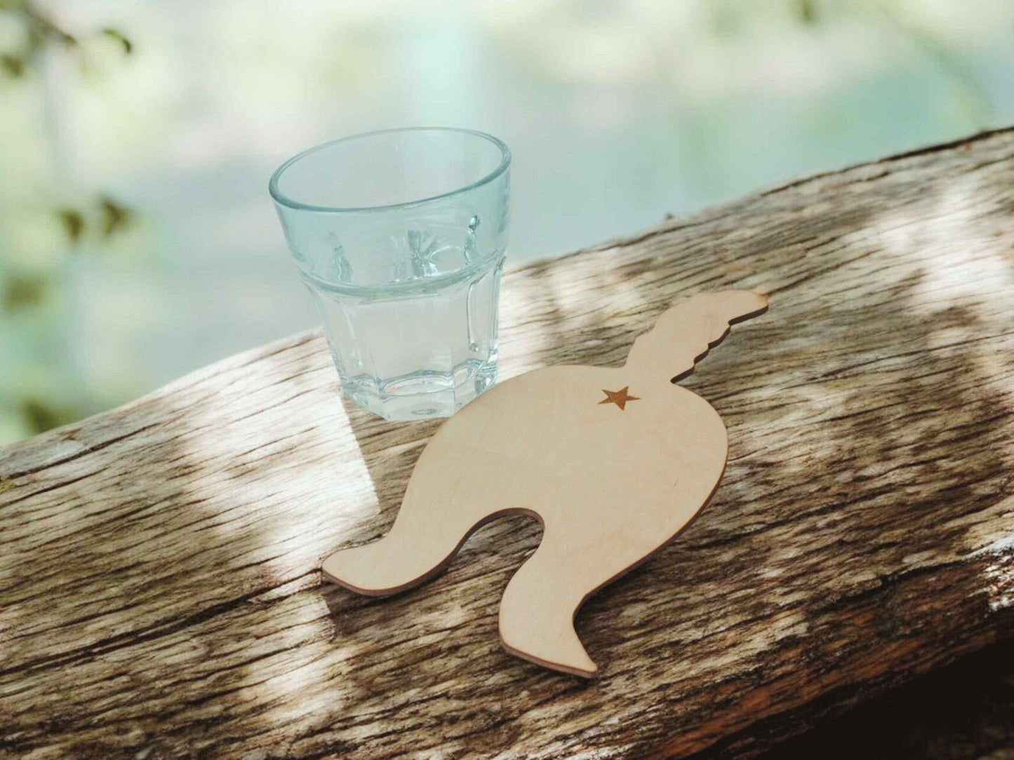 Set of Funny Cat Shaped Coasters - Wooden Coasters (8,12 pieces)
