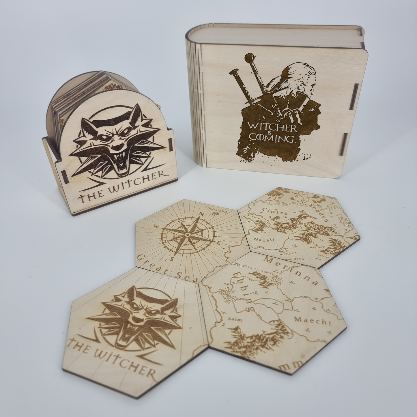 The Witcher Map Coaster Set 🐺🗺️