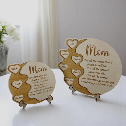 Custom Mother's Day Wooden Plaque