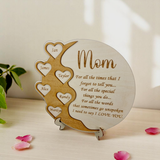 Custom Mother's Day Wooden Plaque