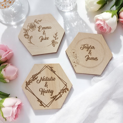 Custom Wedding Coasters – Personalized Wedding Decor