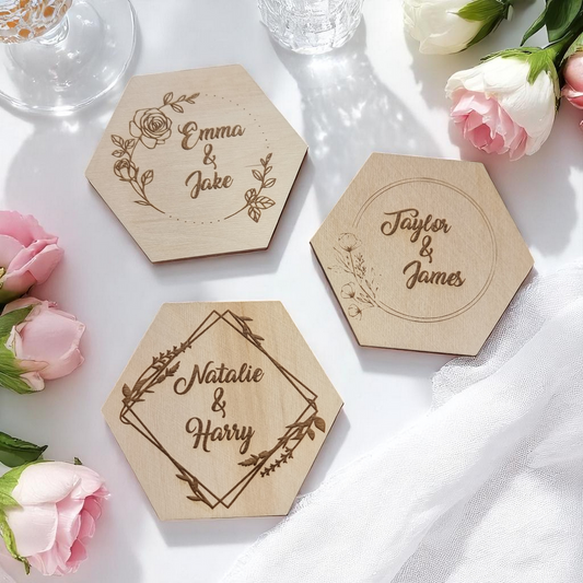 Custom Wedding Coasters – Personalized Wedding Decor