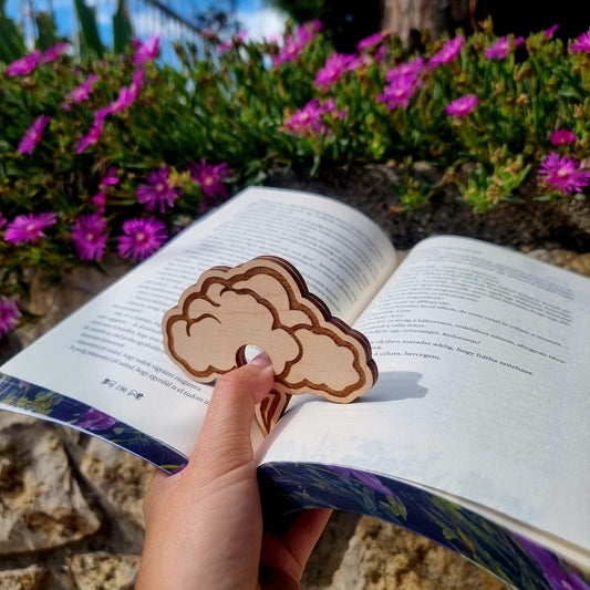 Personalized Storm Page Holder & Custom Wooden Bookmark Set
