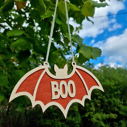 Boo Bat Halloween Door Hanger