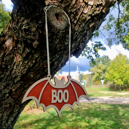 Boo Bat Halloween Door Hanger