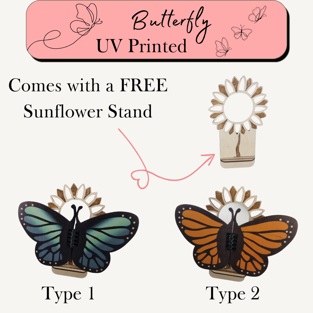 UV Printed Butterflies