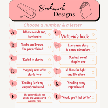 Personalized Bee Page Holder & Custom Wooden Bookmark Set