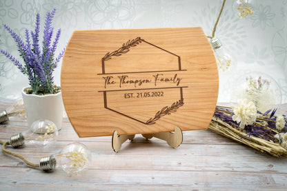 Elegantly Personalized Family Heirloom Cutting Boards - 12 Styles