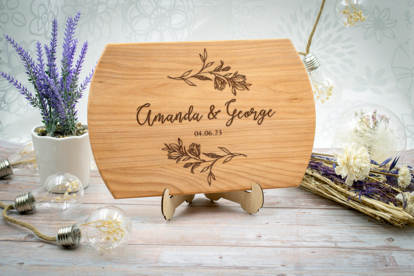 Elegantly Personalized Family Heirloom Cutting Boards - 12 Styles