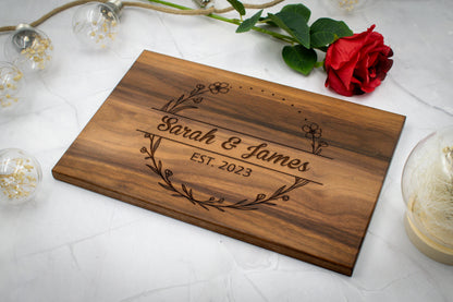 Elegantly Personalized Family Heirloom Cutting Boards - 12 Styles