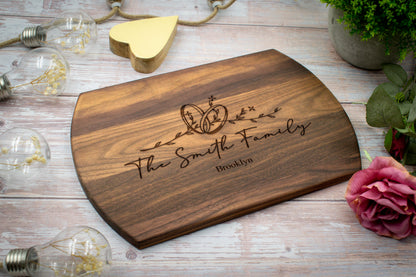 Elegantly Personalized Family Heirloom Cutting Boards - 12 Styles