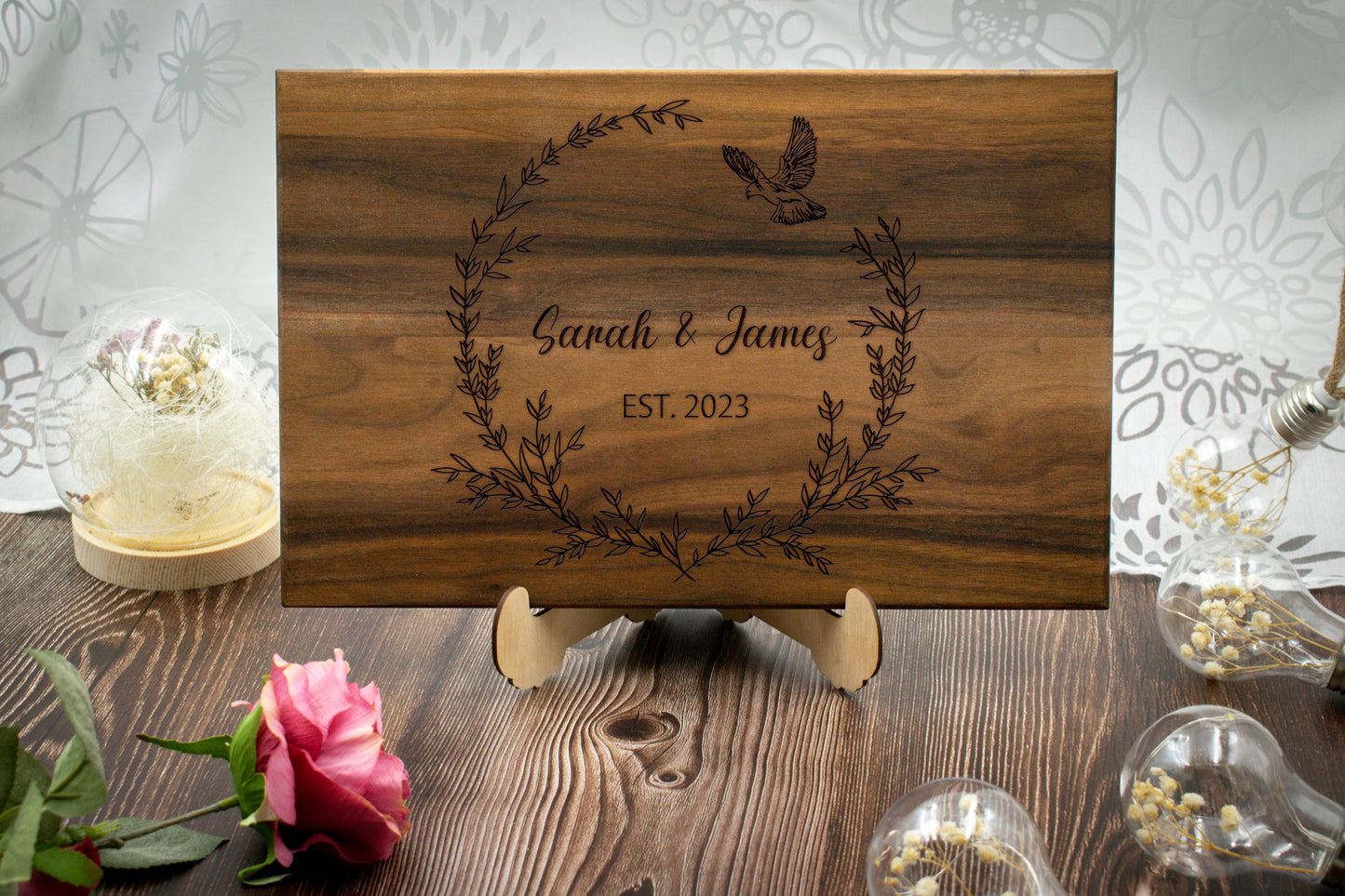 Elegantly Personalized Family Heirloom Cutting Boards - 12 Styles