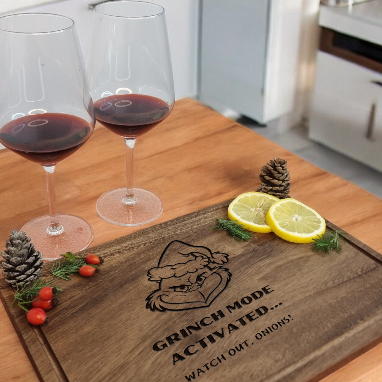 Grinch Themed Christmas Cutting Board (4 styles)  – Perfect gift for the holidays! 🎄