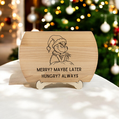 Grinch Themed Christmas Cutting Board (4 styles)  – Perfect gift for the holidays! 🎄