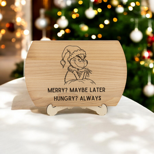 Grinch Themed Christmas Cutting Board (4 styles)  – Perfect gift for the holidays! 🎄