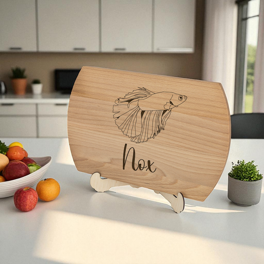 Line Art Animal Cutting Board