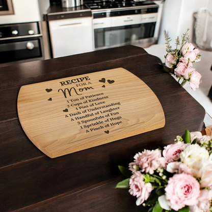 Recipe for a Mom - Cutting Board