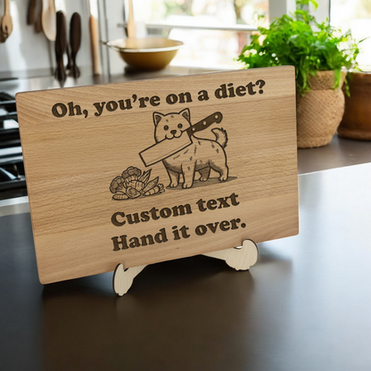 Funny Dog Cutting Board 2nd type - (with customized version)