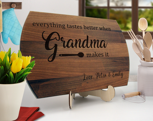 Cutting Board – Everything tastes better when grandma makes it - 4 Styles