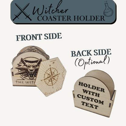 The Witcher Map Coaster Set 🐺🗺️