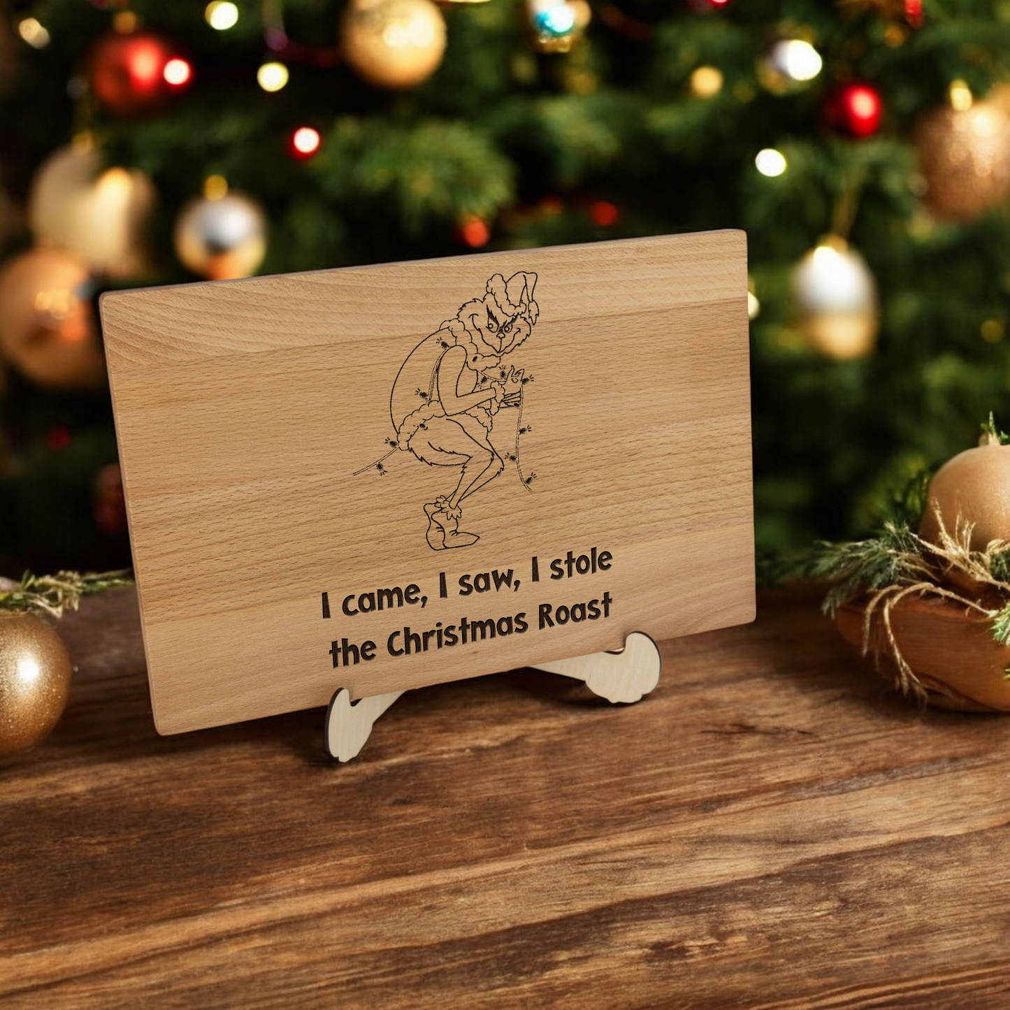 Grinch Themed Christmas Cutting Board (4 styles)  – Perfect gift for the holidays! 🎄