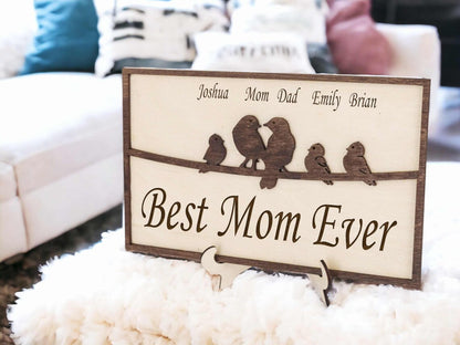 Personalized Bird Frame with Family Member's Name