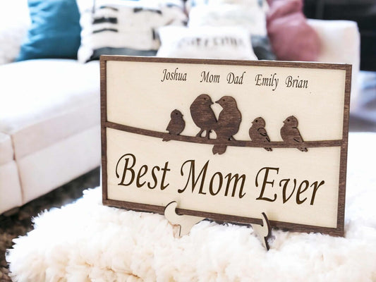 Personalized Bird Frame with Family Member's Name