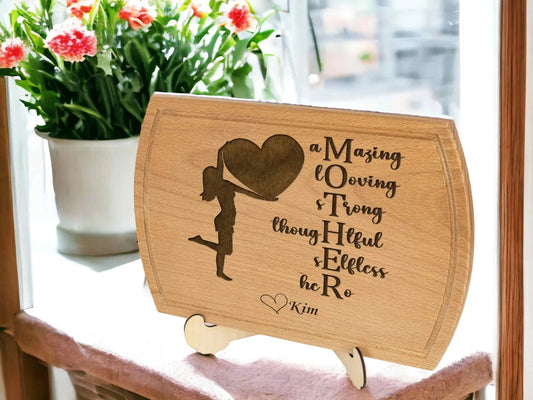 Custom Mother's Tribute Cutting Board - 4 styles