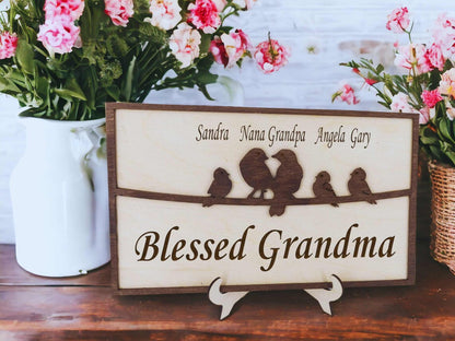 Personalized Bird Frame with Family Member's Name