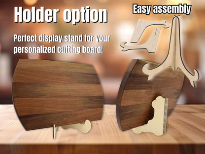 Personalized Wizard Cutting Board – Custom Engraved Quote “Eat You Will Feel Better” Magic Kitchen Gift