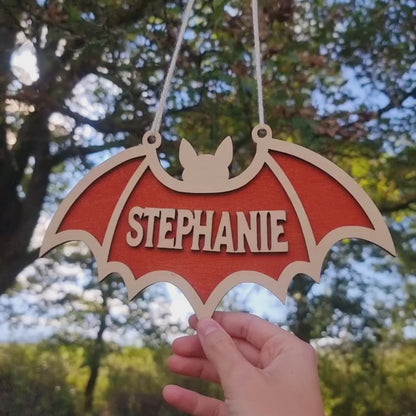 Boo Bat Halloween Door Hanger