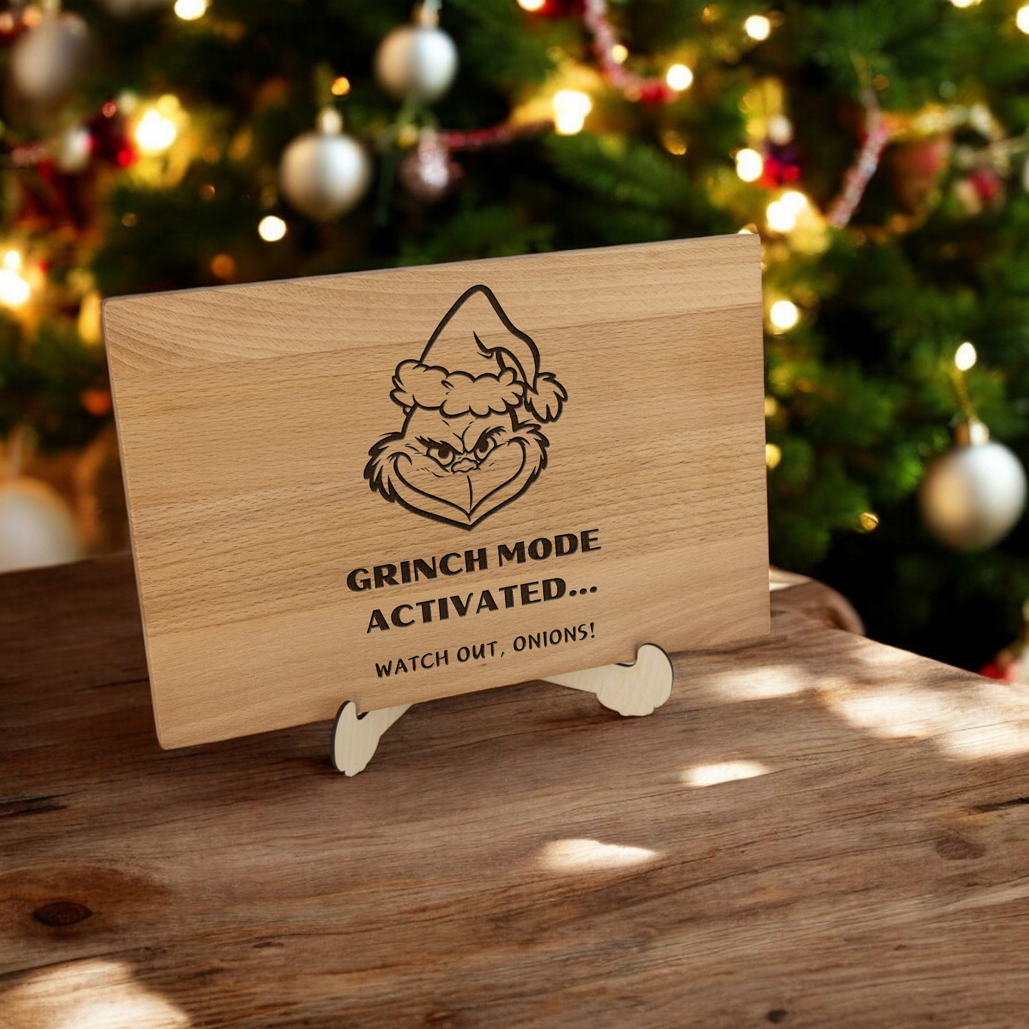 Grinch Themed Christmas Cutting Board (4 styles)  – Perfect gift for the holidays! 🎄